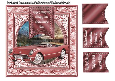 Old Red Car - CUP676234_2246 | Craftsuprint