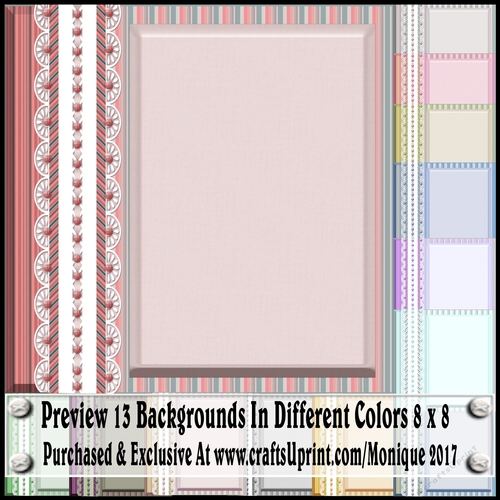 13 Backgrounds In Different Colors 8 x 8 - CUP766549_2246 | Craftsuprint