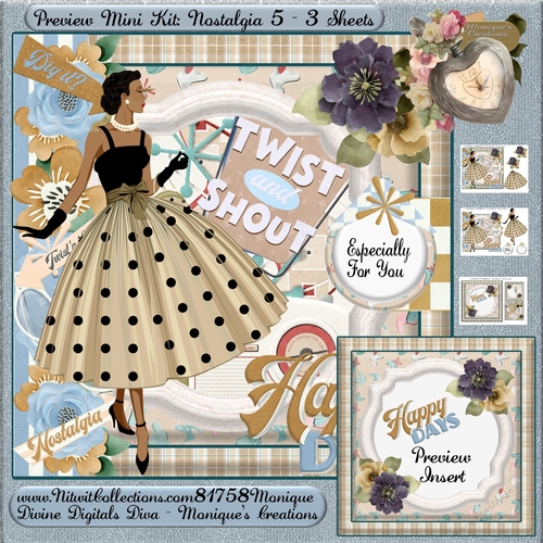 Mini Kit Nostalgia 5 CUP917612_2246 Craftsuprint