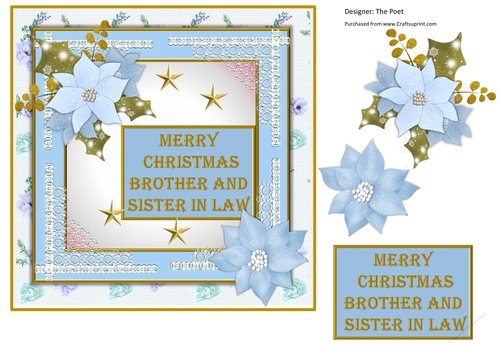 Brother And Sister-in-Law Christmas Card | The Dotty House