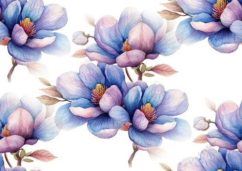 Pretty Purple Flowers Backing Paper (Two) A4 Big - CUP1283698_415 ...