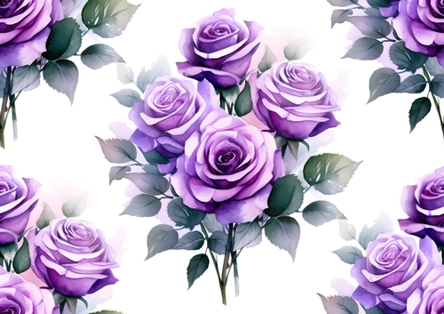 Pretty Purple Bunches Roses Backing Paper (BIG) - CUP1303223_415 ...