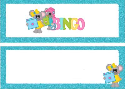 Bingo Dl Insert with Cute Mice - CUP429587_415 | Craftsuprint
