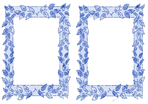 Lovely Card fronts /toppers in blue leaf design - CUP720206_415 ...