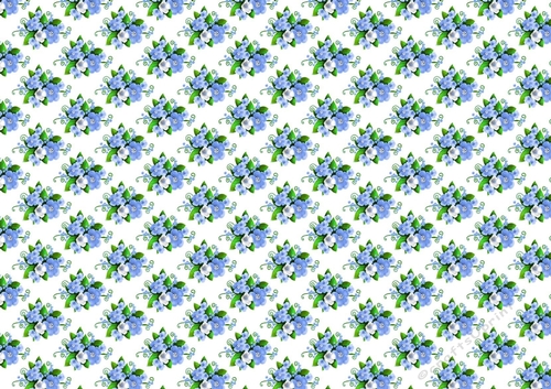blue/white spring flowers backing paper (SMALL) - CUP964111_415 ...