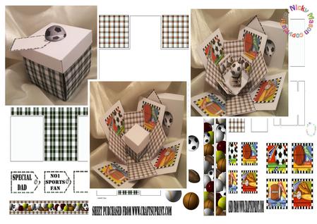 Sports Fan Secret Exploding Box - CUP91092_580 Craftsuprint