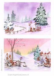 Black and White Christmas Scenes 2 - CUP32196_117 | Craftsuprint