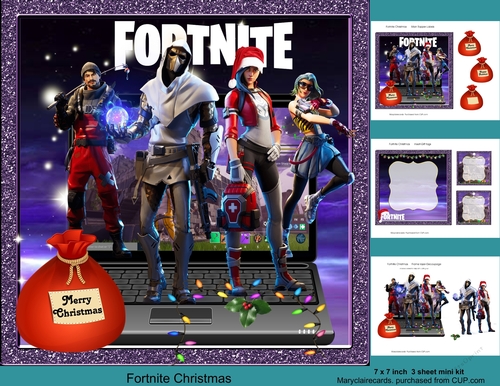 Fortnite Christmas - CUP1012824_11517 | Craftsuprint