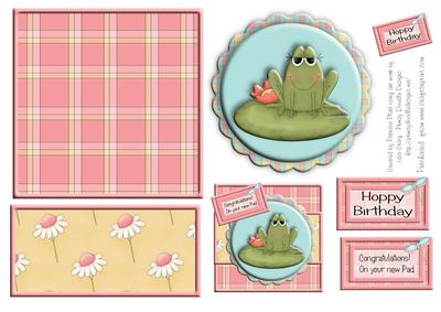 Frog Congratulations on Your New Pad Hoppy Birthday Square - CUP351458 ...