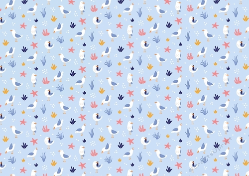 Seagull Seaside Paper - CUP1035073_16808 | Craftsuprint