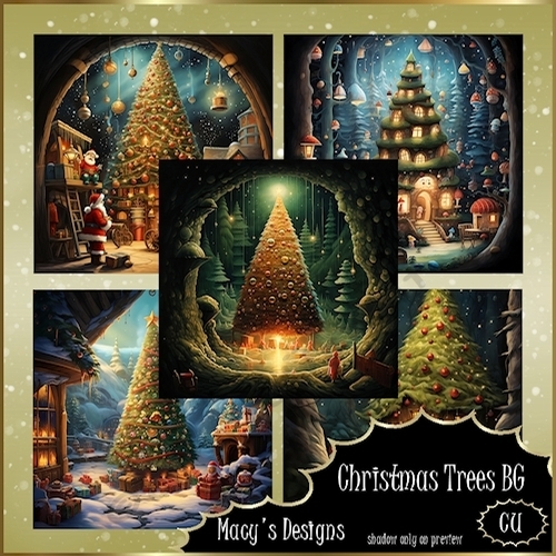 Christmas Trees BG CUP1236946_124264 Craftsuprint