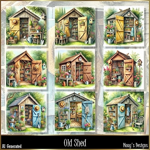 Random Old Shed Old Shed - CUP1356364_124264 | Craftsuprint