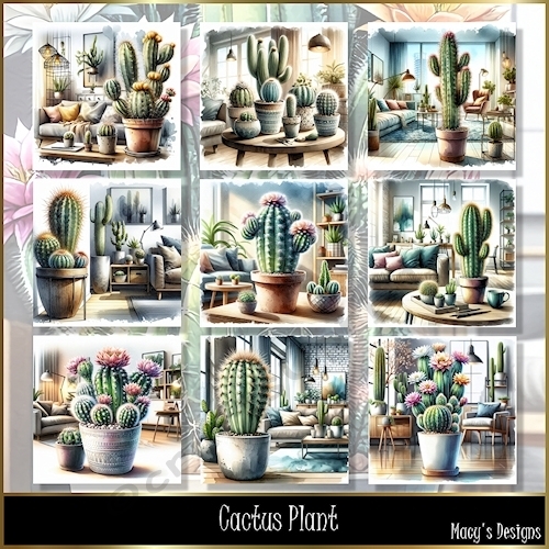 Cactus Plant - Illustrations for Cards - CUP1379152_124264 | Craftsuprint