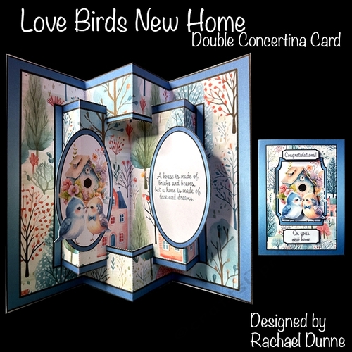 Love Birds New Home Double Concertina Card CUP1270179_75068