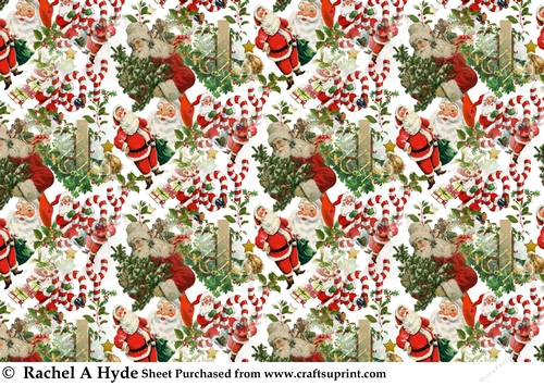 Naughty Or Nice Backgrounds - Vintage Santa - CUP1258780_155 | Craftsuprint