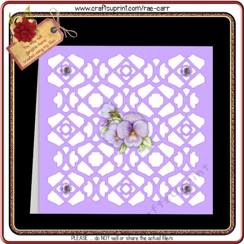 473 Lattice Card CUP692586_1415 Craftsuprint