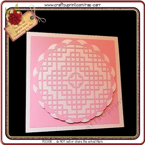 604 Round Lattice Card CUP693762_1415 Craftsuprint