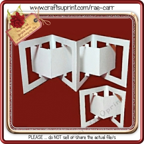 646 Accordion/accordian Card - CUP694301_1415 | Craftsuprint