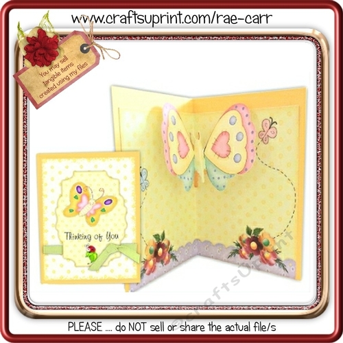 010 Butterfly Popup & Topper CUP695180_1415 Craftsuprint