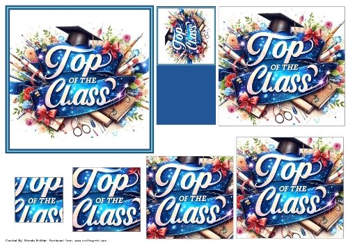 Top of the Class Graduation 5x5 Toppers and Pyramid - CUP1370938_40 ...