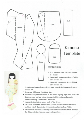 Kimono Template - CUP826812_294 | Craftsuprint