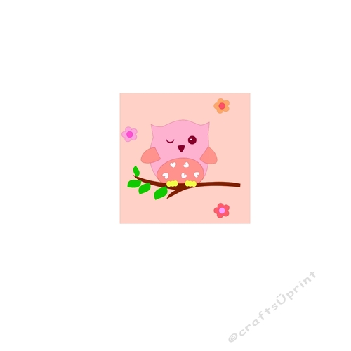 Owl Embellishment CUP855501_66824 Craftsuprint