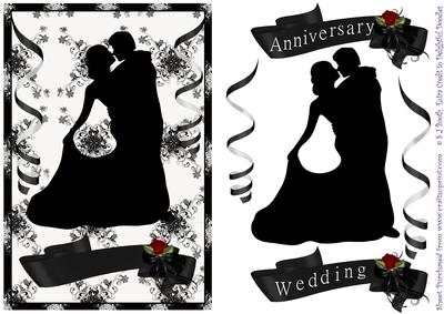 Wedding Anniversary Black and White - CUP271951_1026 | Craftsuprint