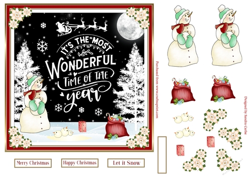 Christmas in the Snow Topper 7 - CUP1008411_719 | Craftsuprint