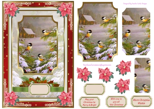 Christmas Scene Decoupage Topper 4 - CUP1059333_719 | Craftsuprint