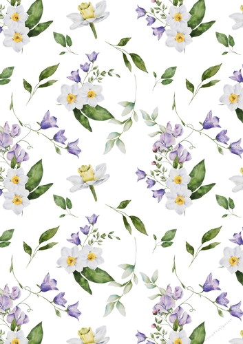Spring Patterned Background Paper Spring Floral Pattern Background Paper 1 - CUP1149805_719 | Craftsuprint