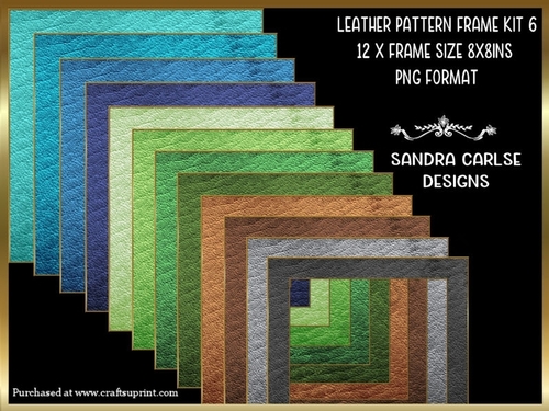 Leather Pattern 12 x 8x8ins Frames Kit 6 - CUP1156619_719 | Craftsuprint