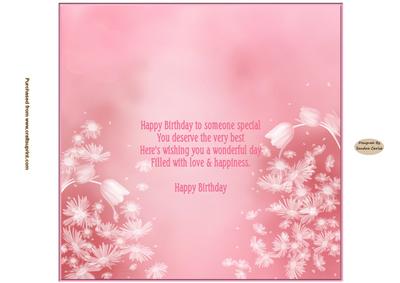 Pink Birthday Insert - CUP511133_719 | Craftsuprint