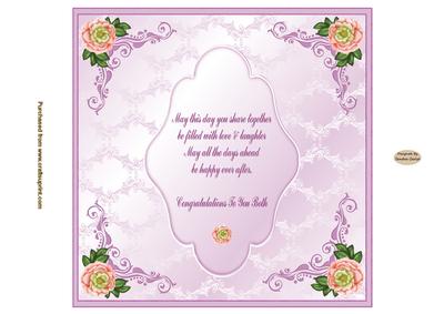 Wedding Satin Pink Insert 1 - CUP614625_719 | Craftsuprint