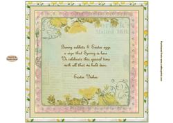 Spring is Here 8x8ins Insert 1 - Photo by Margaret McCartney