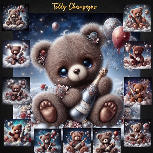 Champagne Wishes Teddy