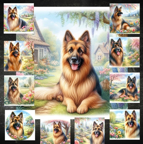 Charming Spring Garden Dogs 13 - CUP1289841_77133 | Craftsuprint