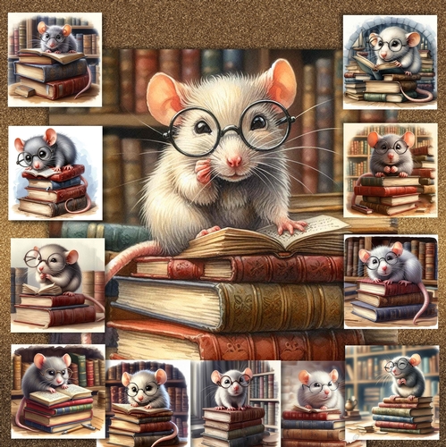 Library Rat - CUP1304721_77133 | Craftsuprint