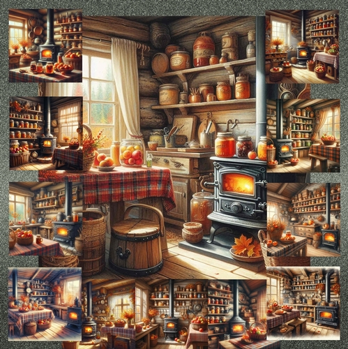 Rustic Cabin Kitchen - CUP1347875_77133 | Craftsuprint