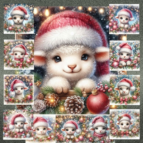 Festive Lambs - CUP1349242_77133 | Craftsuprint