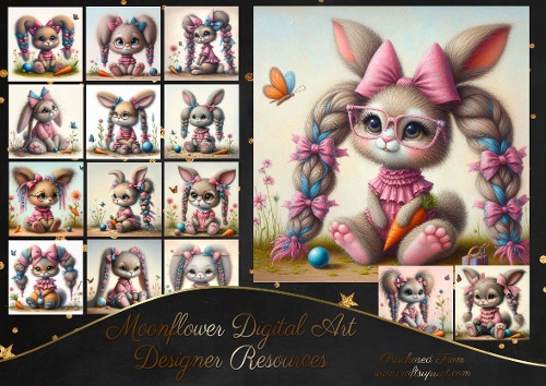 Cute Rabbits 2 - CUP1365923_77133 | Craftsuprint