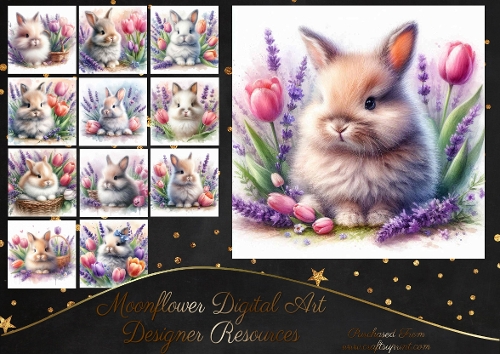Tulip Bunnie - CUP1377045_77133 | Craftsuprint