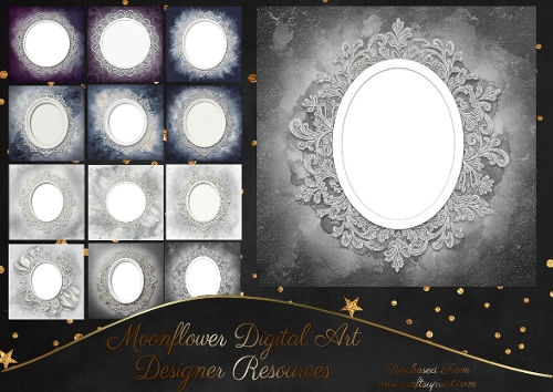 Pretty Frame Set Pretty frames 3 CUSTOMER REQUEST - CUP1390842_77133 | Craftsuprint