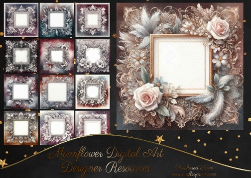 Pretty Frame Set Pretty frames 6 CUSTOMER REQUEST - CUP1390845_77133 | Craftsuprint