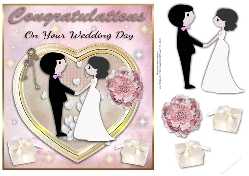 Congratulations wedding A4 - CUP821212_77133 | Craftsuprint