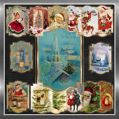 Vintage Christmas Toppers CUP980269_77133 Craftsuprint