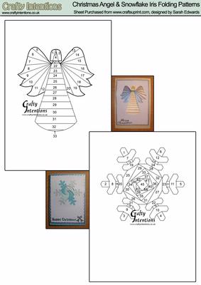 Handmade christmas card quotes. quotesgram Christmas Angel & Snowflake Iris Folding Patterns - CUP12412_172 | Craftsuprint
