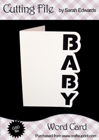 Baby Word Card - CUP701543_172 | Craftsuprint