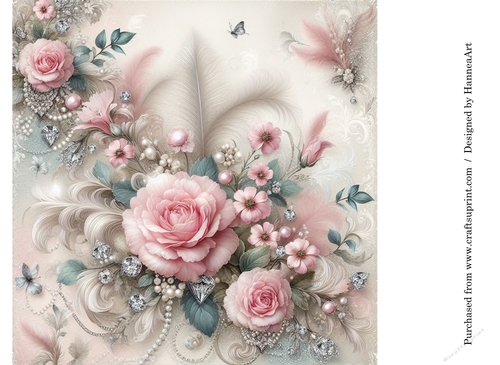 Beautiful rose background - CUP1294407_73451 | Craftsuprint