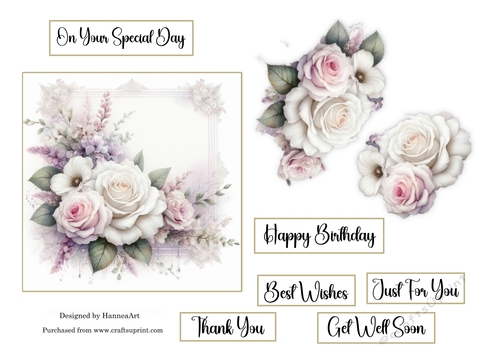 Floral topper - CUP1329255_73451 | Craftsuprint