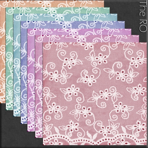 Flower Lace Papers 2 CUP879517_2357 Craftsuprint